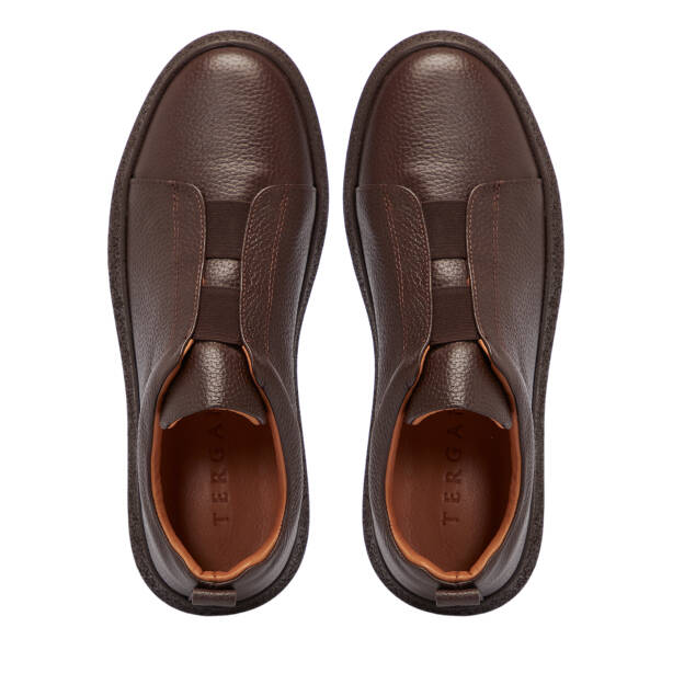 Kahverengi Deri Erkek Sneaker - E25S1AY57423-A42 - 5