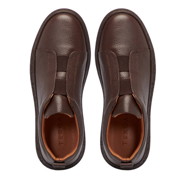 Kahverengi Deri Erkek Sneaker - E25S1AY57423-A42 - 5