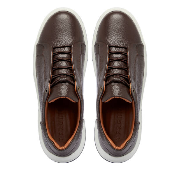 Kahverengi Deri Erkek Sneaker - E25S1AY57424-A42 - 5