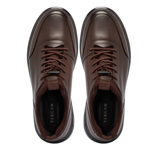 Kahverengi Deri Erkek Sneaker - E25S1AY57437-A24 - 5