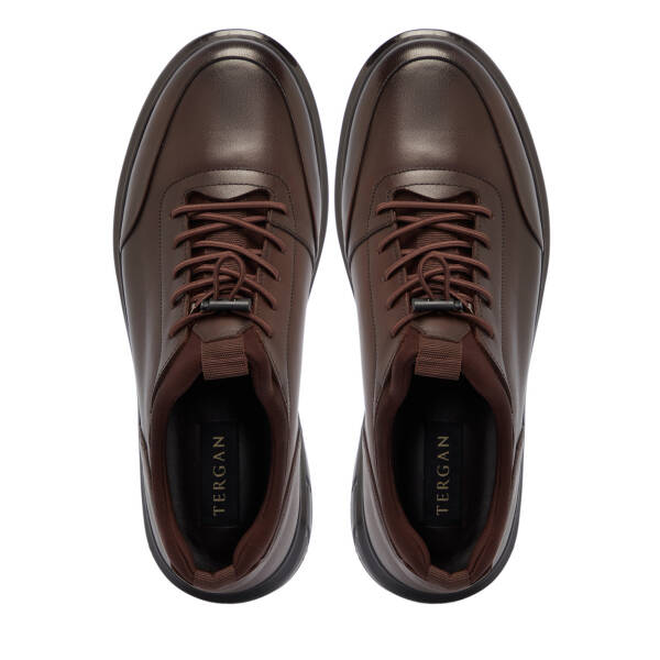 Kahverengi Deri Erkek Sneaker - E25S1AY57437-A24 - 5
