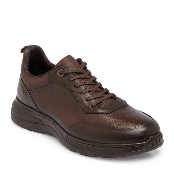 Kahverengi Deri Erkek Sneaker - E25S1AY57441-A24 - 1