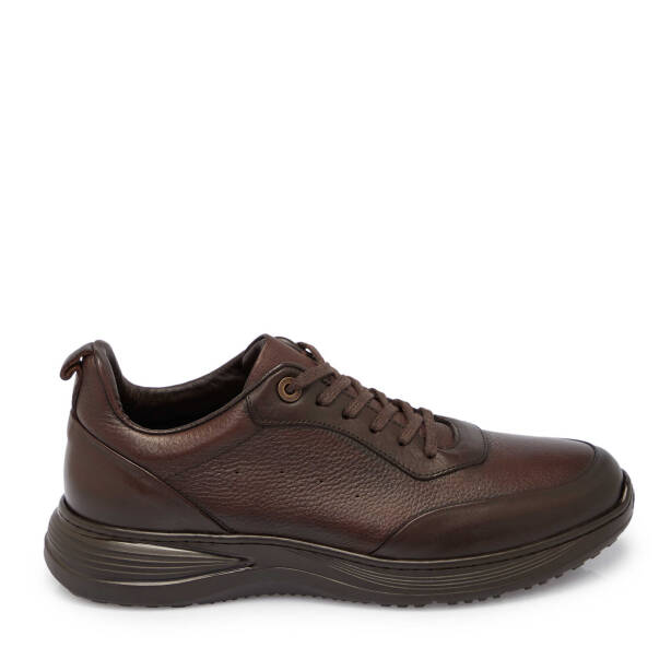 Kahverengi Deri Erkek Sneaker - E25S1AY57441-A24 - 3