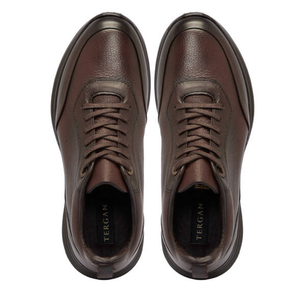 Kahverengi Deri Erkek Sneaker - E25S1AY57441-A24 - 5