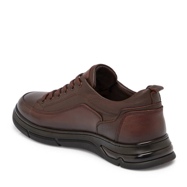 Kahverengi Deri Erkek Sneaker - E25S1AY57443-A24 - 2
