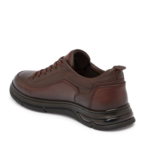 Kahverengi Deri Erkek Sneaker - E25S1AY57443-A24 - 2