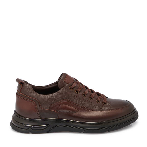 Kahverengi Deri Erkek Sneaker - E25S1AY57443-A24 - 3