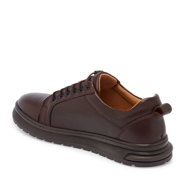 Kahverengi Deri Erkek Sneaker - E25S1AY57449-A24 - 2
