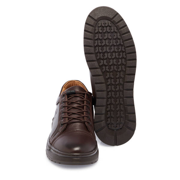 Kahverengi Deri Erkek Sneaker - E25S1AY57449-A24 - 4