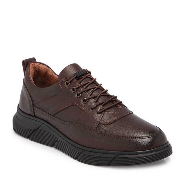 Kahverengi Deri Erkek Sneaker - E25S1AY57451-A24 