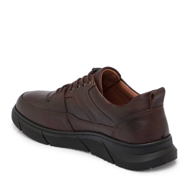 Kahverengi Deri Erkek Sneaker - E25S1AY57451-A24 - 2