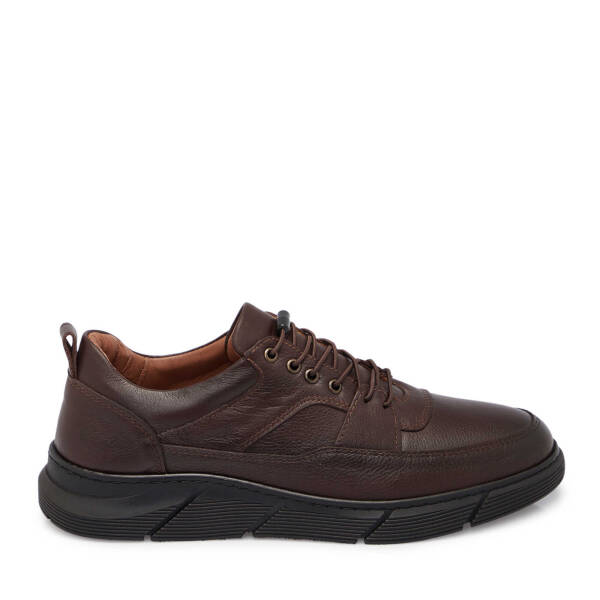 Kahverengi Deri Erkek Sneaker - E25S1AY57451-A24 - 3