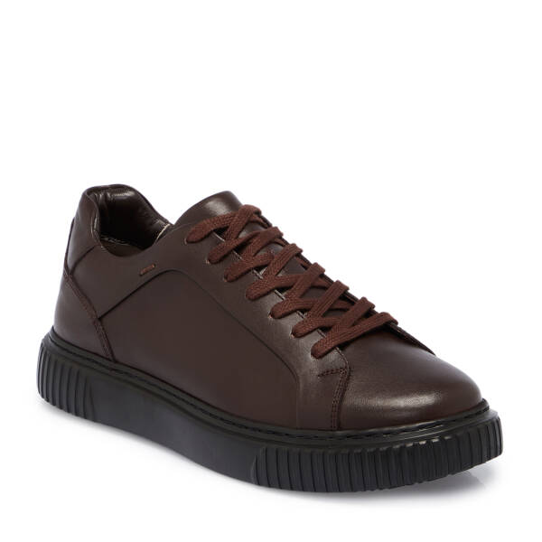 Kahverengi Deri Erkek Sneaker - E25S1AY57472-B90 - 1