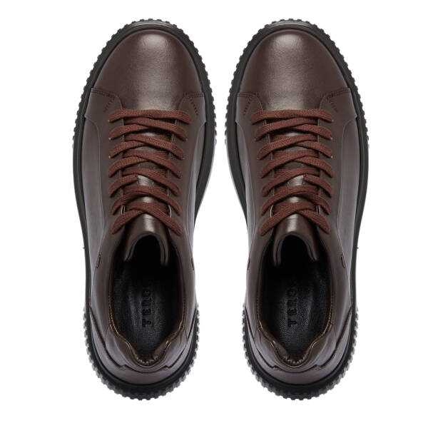 Kahverengi Deri Erkek Sneaker - E25S1AY57472-B90 - 5