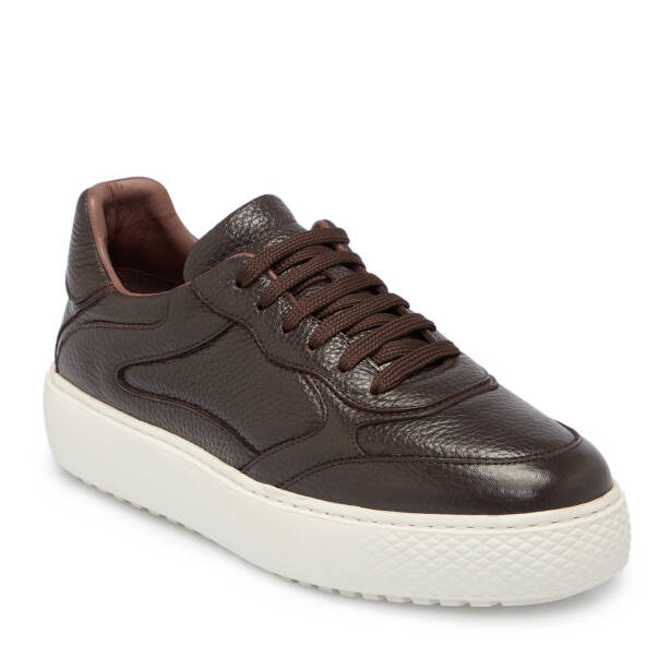Kahverengi Deri Erkek Sneaker - E25S1AY57482-A42 - 1