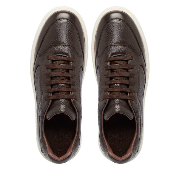 Kahverengi Deri Erkek Sneaker - E25S1AY57482-A42 - 5