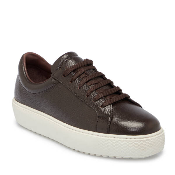 Kahverengi Deri Erkek Sneaker - E25S1AY57485-A42 - 1