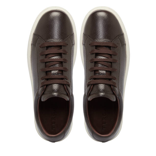 Kahverengi Deri Erkek Sneaker - E25S1AY57485-A42 - 5