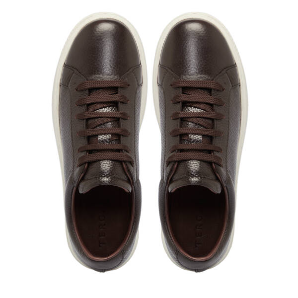 Kahverengi Deri Erkek Sneaker - E25S1AY57485-A42 - 5