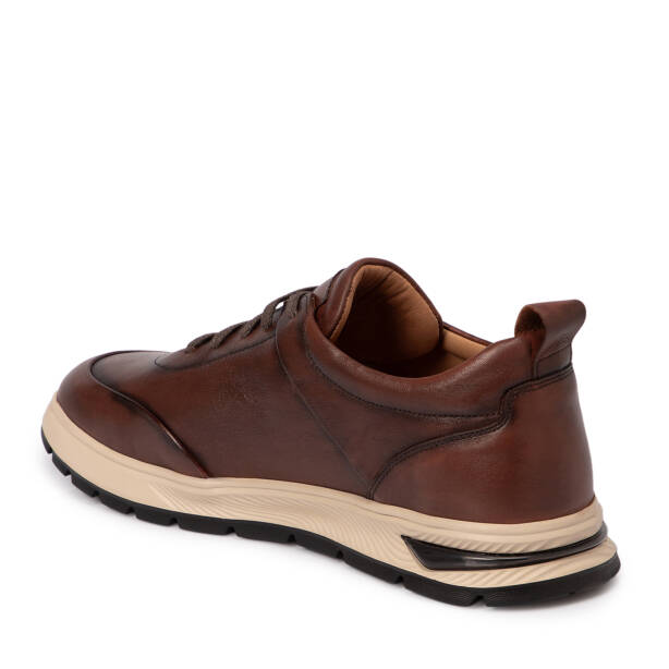 Kahverengi Deri Erkek Sneaker - E25S1AY57488-A24 - 2