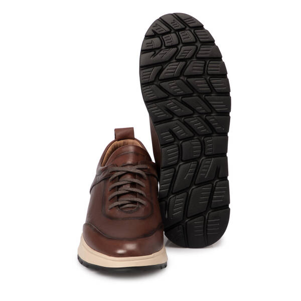 Kahverengi Deri Erkek Sneaker - E25S1AY57488-A24 - 4