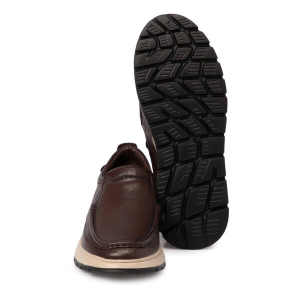 Kahverengi Deri Erkek Sneaker - E25S1AY57489-A24 - 4