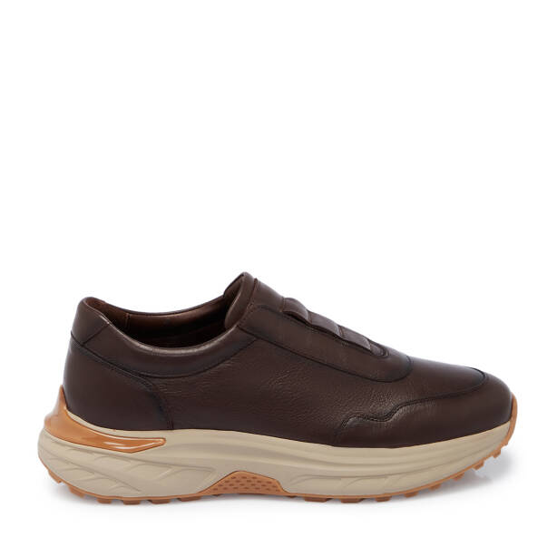 Kahverengi Deri Erkek Sneaker - E25S1AY57490-A24 - 3