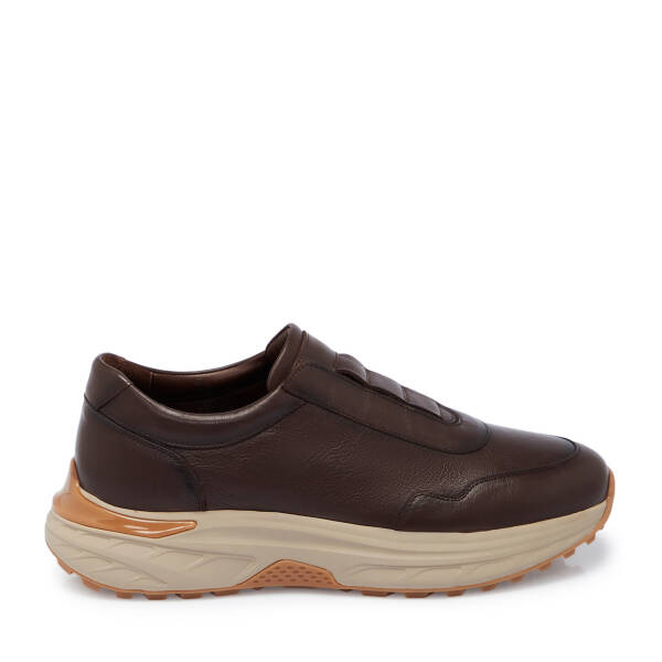 Kahverengi Deri Erkek Sneaker - E25S1AY57490-A24 - 3