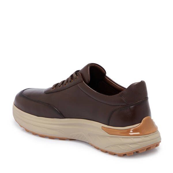 Kahverengi Deri Erkek Sneaker - E25S1AY57491-A24 - 2