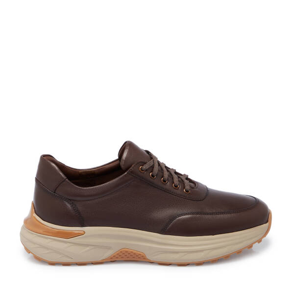 Kahverengi Deri Erkek Sneaker - E25S1AY57491-A24 - 3