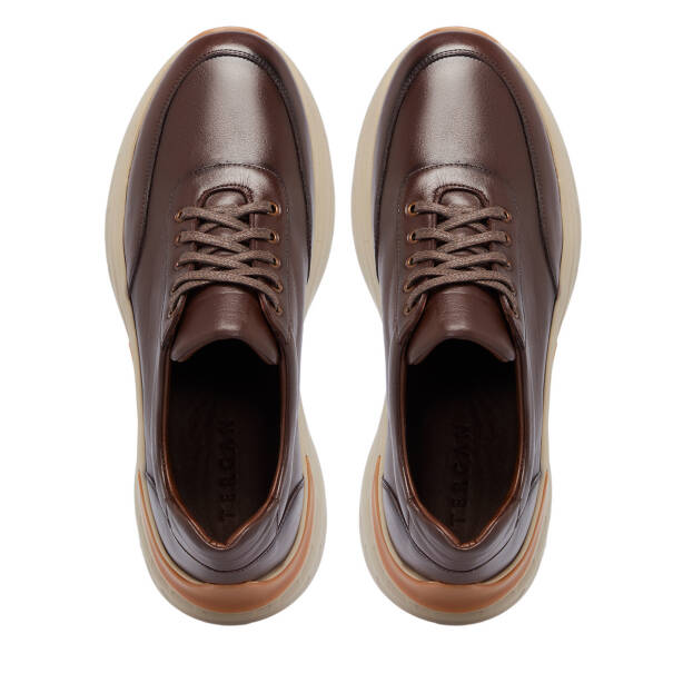 Kahverengi Deri Erkek Sneaker - E25S1AY57491-A24 - 5