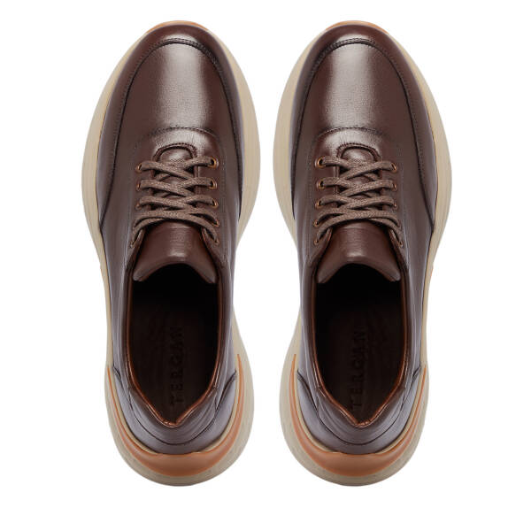 Kahverengi Deri Erkek Sneaker - E25S1AY57491-A24 - 5