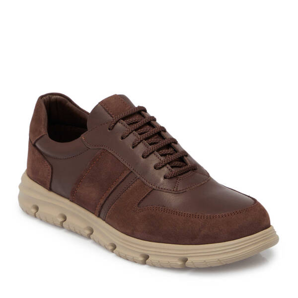 Kahverengi Deri Erkek Sneaker - E25S1AY57511-A24 - 1