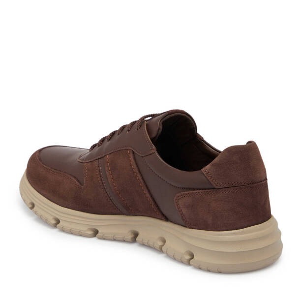 Kahverengi Deri Erkek Sneaker - E25S1AY57511-A24 - 2