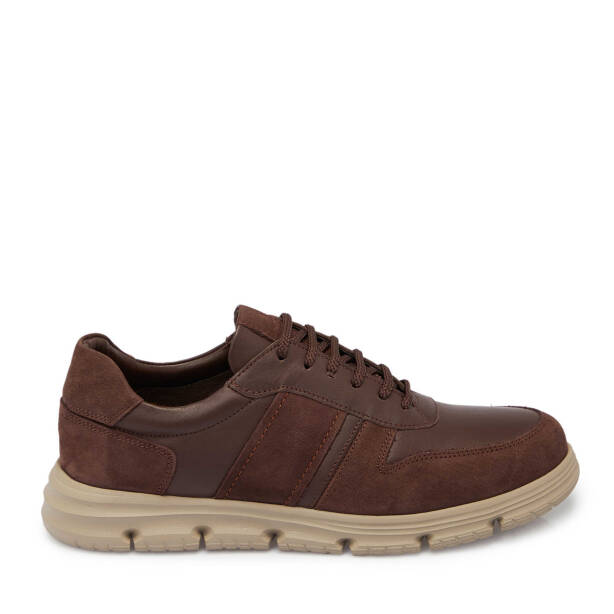 Kahverengi Deri Erkek Sneaker - E25S1AY57511-A24 - 3