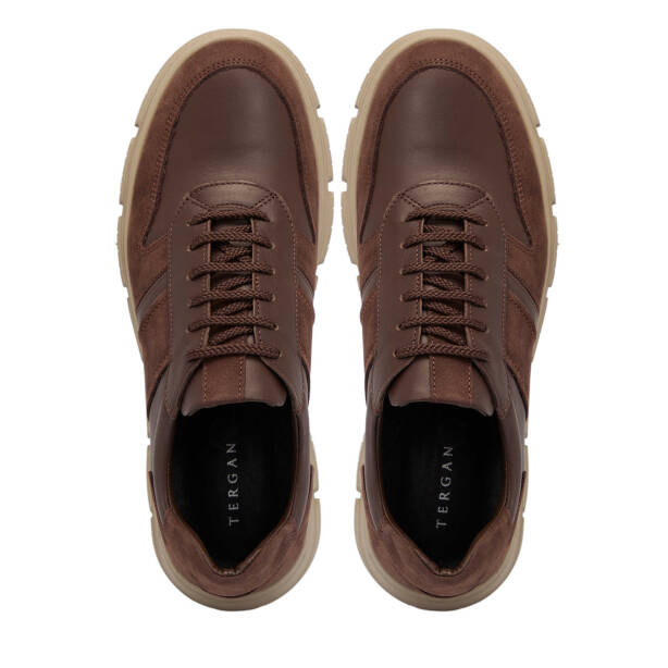 Kahverengi Deri Erkek Sneaker - E25S1AY57511-A24 - 5