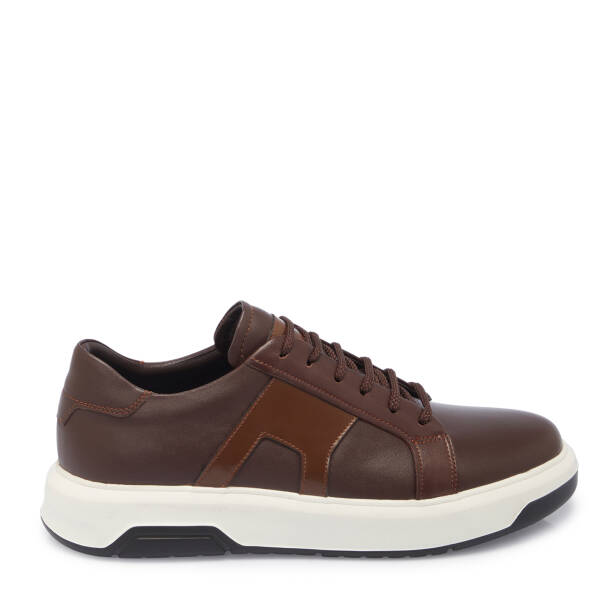 Kahverengi Deri Erkek Sneaker - E25S1AY57548-A24 - 3