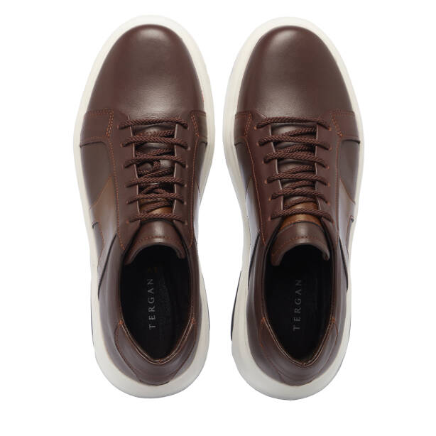 Kahverengi Deri Erkek Sneaker - E25S1AY57548-A24 - 5