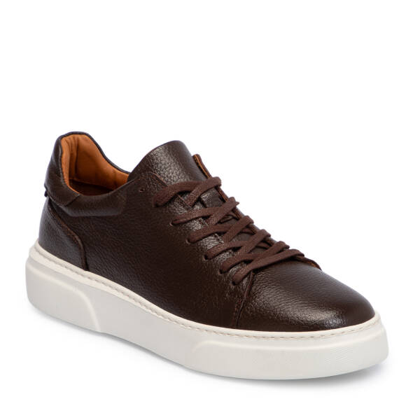 Kahverengi Deri Erkek Sneaker - E25S1AY57667-A42 - 1