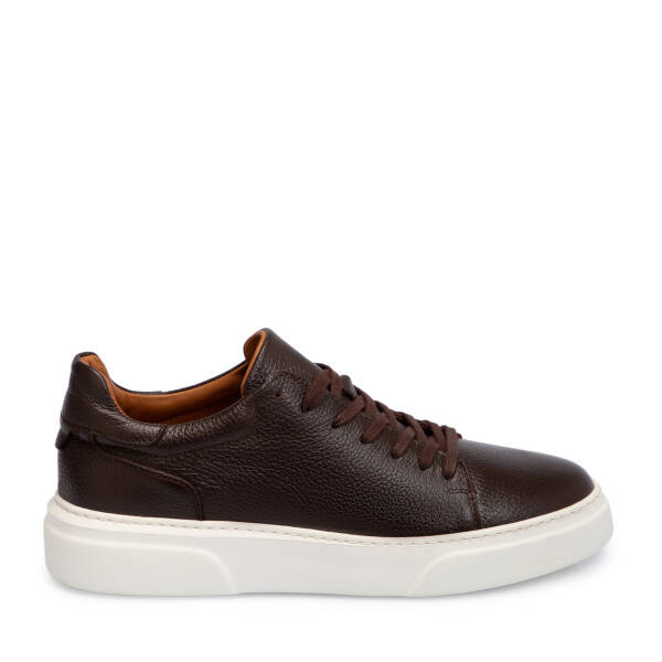 Kahverengi Deri Erkek Sneaker - E25S1AY57667-A42 - 3