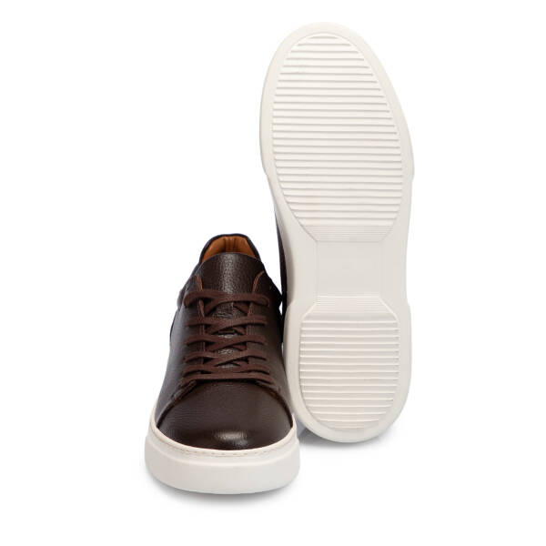 Kahverengi Deri Erkek Sneaker - E25S1AY57667-A42 - 4