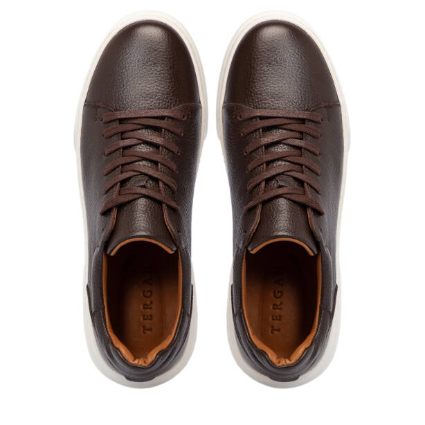 Kahverengi Deri Erkek Sneaker - E25S1AY57667-A42 - 5