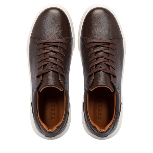Kahverengi Deri Erkek Sneaker - E25S1AY57667-A42 - 5