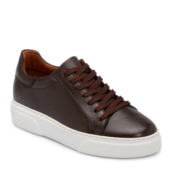 Kahverengi Hakiki Deri Erkek Sneaker - E25S1AY57667-A42 - 1