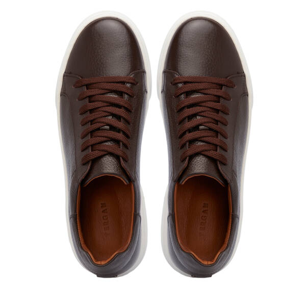 Kahverengi Hakiki Deri Erkek Sneaker - E25S1AY57667-A42 - 5
