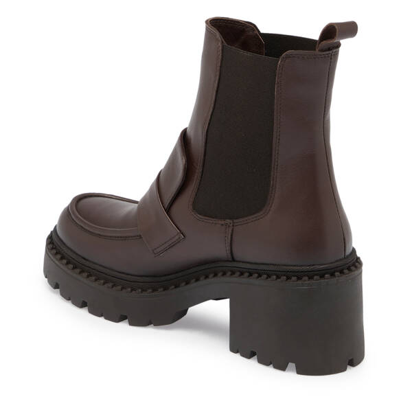 Kahverengi Hakiki Deri Kadın Bot - K23K1BT66865-A24 - 3