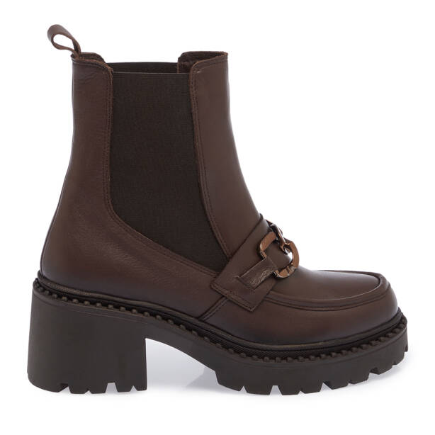 Kahverengi Hakiki Deri Kadın Bot - K23K1BT66866-A24 - 1