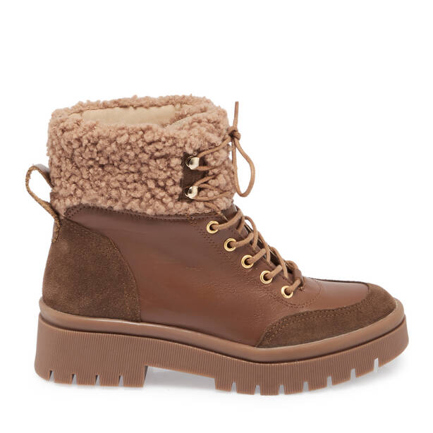 Kahverengi Deri Kadın Bot - K23K1BT66941-G36 - 3