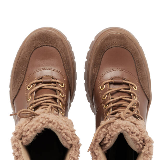 Kahverengi Deri Kadın Bot - K23K1BT66941-G36 - 5