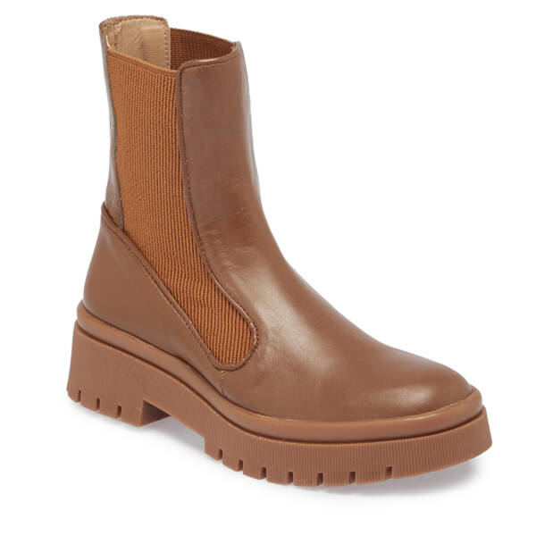 Kahverengi Deri Kadın Bot - K23K1BT66942-O8A - 1